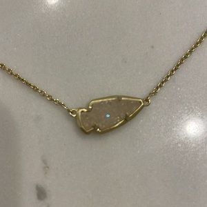 Kendra scott iridescent druzy arrow necklace